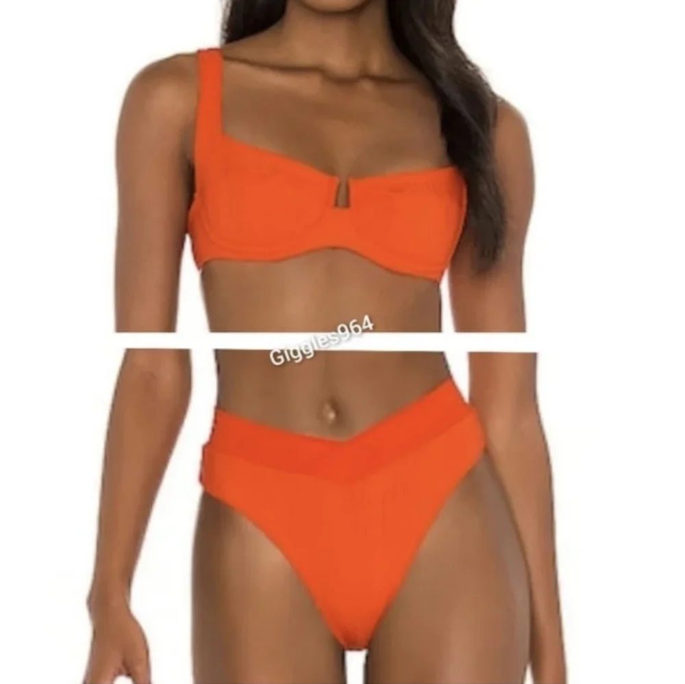 L*Space Camellia Court Bikini Set Sky Blue